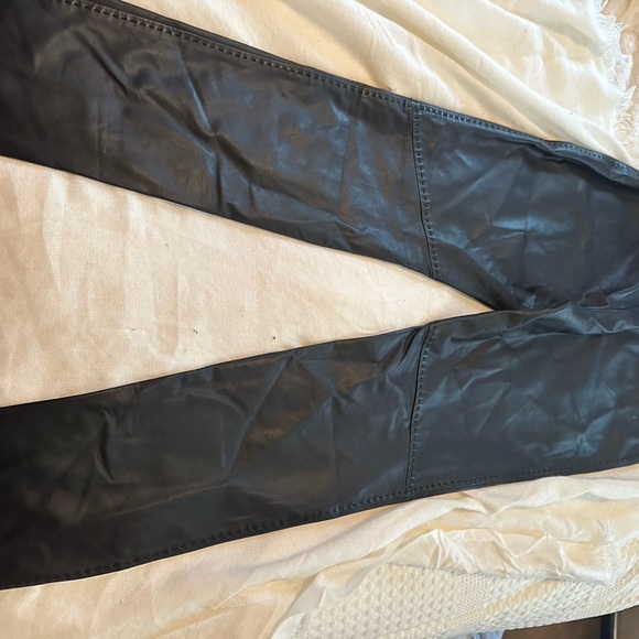 Neiman Marcus black leather pants - Picture 3 of 3